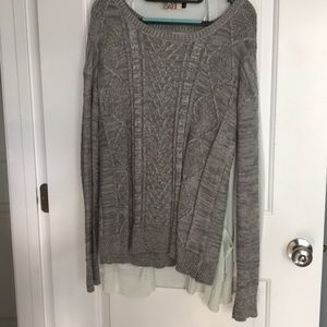 grey sweater